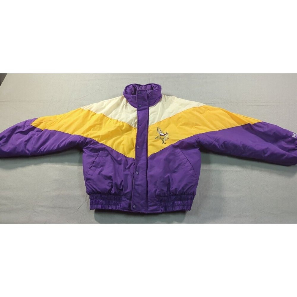 Minnesota Vikings NFL Football Jacket Logo 7 Coat Size M Preowned